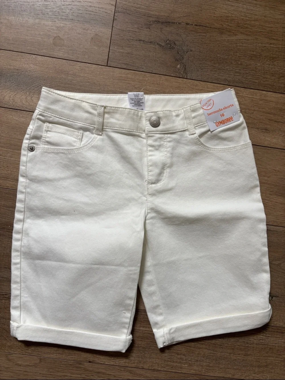 BUNDLE $3/$15  Gymboree White Cream Rolled-Hem Bermuda Shorts